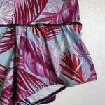 Yoga Democracy Shorts Womens Medium Pink Floral Workout Gym Athletic Stretch Blue Photo 2