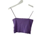 ZARA  Ribbed Thin Strap Cropped Tank Top Size Large Photo 2