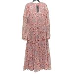OLEG CASSINI Women Small To XL Pink Floral Sequin Lace Formal Long Gown Dress Photo 5