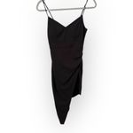 Emerald Sundae Black Asymmetrical Bodycon Dress – Size Small Photo 1