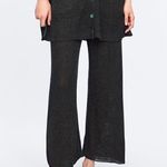 ZARA Knit Loose Knit Culotte Pants | M Photo 0