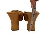 Jolie Victoria Corduroy Grommet Platform Wedge Slip On Sandals Size 7.5 Brown Photo 3