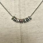 Fossil  dainty small disc silver tone necklace Photo 1