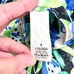 Kate Spade Full Bloom Belted Dress Ruffle Sleeves Floral Green Blue Easter 8 Photo 4