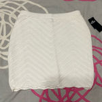 Hollister  Ultra High-Rise White Crochet Mini Skirt Photo 0