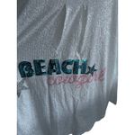 Judith March  Beach Cowgirl White Sequined Button Down Shirt Top Size Large Photo 10