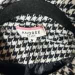 Andree by Unit  Jacket Womens M‎ Black White Houndstooth Puff Jacket NEW Photo 4
