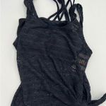 Gossip 2 in 1 Strappy Bikini Top and Cover Shirt Black Size S NWT Photo 0