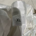 Bride Robe, white satiny material, wore 2 hours Size XL Photo 2