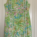 Lilly Pulitzer NWT Fryer Cotton Shift Dress Sz 8 Multi Elephant Ears $188 Photo 0