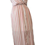 Monteau  super cute pink striped sleeveless maxi dress GUC Photo 0