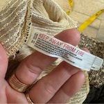 Free People  sequin Gold Rush Long Sleeve in Gold Combo NWOT Photo 8