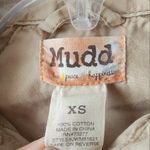 Mudd  Women's Beige Khaki Pocket Zip Up Light Military Jacket Size XS Extra Small Photo 1