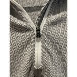 Lululemon Kanto Catch Me 1/2 Zip Heathered Herringbone Gray White LS Top Sz 2 Photo 2