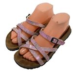 Birkenstock Betula Pink Strappy sandals 38 US 7 Slip On Beach Walking Comfy Photo 6