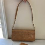 Liz Claiborne NWOT tan glossy faux alligator crocodile embellished bag purse set Photo 1