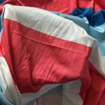 Short sleeve stripe dress with side slit White Size 2X Photo 2