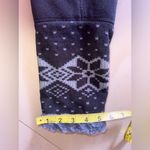  Womens Dress Barn Fleece Faux Fur Jacket Coat Black And Gray XL  Zip Photo 7