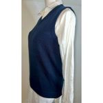 Women’s Navy Blue Knit Sweater Vest XS Photo 1