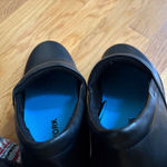 Dr Scholls Shoes Womens 8.5 M Work Clogs Wedge Slip On Black Leather Round Toe Photo 11