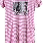 Victoria's Secret  Women's Striped Crewneck Graphic Logo Short Sleeve Sleepwear Photo 0