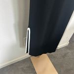 MIOU MUSE Contrast Hem Knit Maxi Dress Black White Medium NWT Photo 6