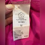 Farm Rio Hot Pink Twist Front Long Sleeve Bodysuit Women's Medium NWOT Photo 6