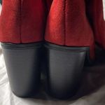 Forever Dream Pairs Over the Knee Suede Boots Red Sz 6 Strap Ties PullUp Holiday Photo 10