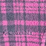 Columbia  Full Zip Fleece Sweater Jacket Women's Size Medium Pink Plaid Photo 2