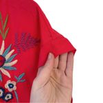 Johnny Was  Arla Emrboidered Relaxed T-Shirt Pink Multicolor Medium Photo 4