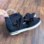 Eileen Fisher • Zanya Mesh Sneaker Sandal criss cross black sporty wedge Photo 6