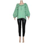 EMERSON FRY Lucy Blouse, Meadow Check, Large White Photo 8