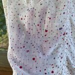 Anthropologie Meadow Rue White And Red Confetti Button Down Shirt Size 6 Photo 3
