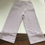 Halogen wide leg cropped trousers pants Lavender NWT Women’s size 4 Pleated Photo 8