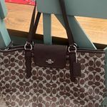 Coach  Brown and Cream Signature Tote Photo 1