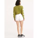 Levi's Premium 501 Original Fit High Rise Shorts Size 30 Everything's Fine White Photo 2