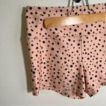 Forever 21 Athletic Shorts Light Pink Black Animal Print Photo 2