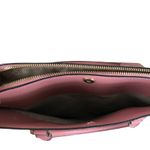 Michael Kors Cindy Dome Satchel Saffiano Leather Bag Pink Classic Elegant Classy Photo 4