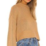 Lovers + Friends Camel Brown Wide Arm Pullover Crewneck Sweater Size Small Photo 0