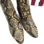 Circus by Sam Edelman | New With Box Garth Snake Embossed Peach Western Ankle Boots Photo 2