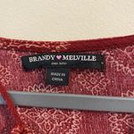 Brandy Melville Abigail Dark Red Medallon High Neck Dress One Size XS Small Photo 2
