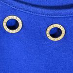 Quacker Factory Royal Blue Midi Dress with Rhinestone Grommet Detail Size Small Photo 3