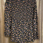 Urban Outfitters Diana Women’s Medium Black Floral Long Sleeve Romper Jumpsuit Photo 0