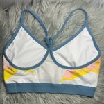 Nike Dri-FIT INDY ARTIST FEMME Blue and White Sport Bra Size Medium Photo 4