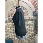 Sag Harbor sweater short sleeve lace black square neck Photo 3