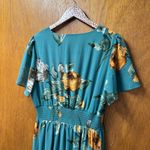 Baltic Born NEW  Birdie Maxi Long Dress Short Sleeve Eucalyptus Floral Large L Photo 6