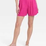 A New Day Women's High-Rise Tailored Linen Shorts - Pink size 4 pink Photo 0