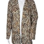 Lush Clothing Lush Blazer Womens XS Tan Black Cheetah Boyfriend Fit Slouchy Edgy Career Casual Photo 0