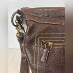 Coach Chelsea Lace Duffle Crossbody Dark Brown Grommet Leather Bag Photo 12