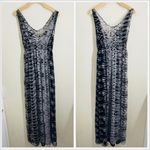 Joie  Silk Black and Gray Maxi Dress Abstract Print size S Photo 1